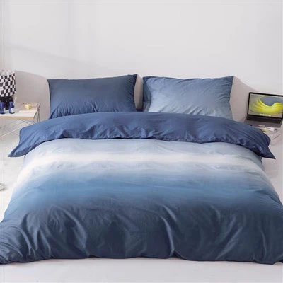 100% bomuld Quilt Cover Gradient Seawaves